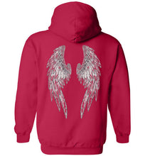 Horse Angels Heavy Blend Hoodie with Wings on Back! (black logo)