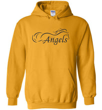 Horse Angels Heavy Blend Hoodie with Wings on Back! (black logo)