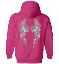 Horse Angels Heavy Blend Hoodie with Wings on Back! (black logo)