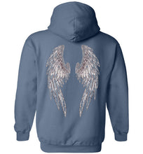 Horse Angels Heavy Blend Hoodie with Wings on Back! (black logo)