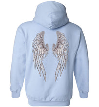 Horse Angels Heavy Blend Hoodie with Wings on Back! (black logo)
