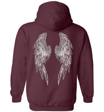 Horse Angels Heavy Blend Hoodie with Wings on Back!