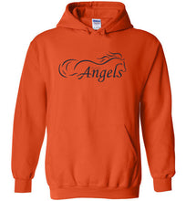 Horse Angels Heavy Blend Hoodie with Wings on Back! (black logo)
