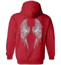 Horse Angels Heavy Blend Hoodie with Wings on Back! (black logo)