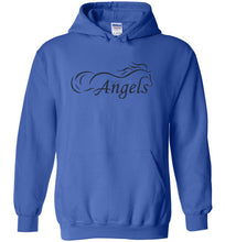 Horse Angels Heavy Blend Hoodie with Wings on Back! (black logo)