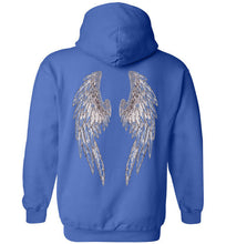 Horse Angels Heavy Blend Hoodie with Wings on Back! (black logo)