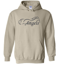 Horse Angels Heavy Blend Hoodie with Wings on Back! (black logo)