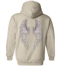 Horse Angels Heavy Blend Hoodie with Wings on Back! (black logo)