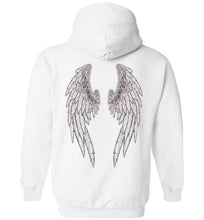 Horse Angels Heavy Blend Hoodie with Wings on Back! (black logo)
