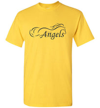 Horse Angels "Pledge" Tee with Wings on Back (black logo)