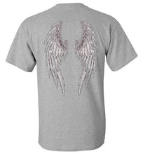 Horse Angels "Pledge" Tee with Wings on Back (black logo)