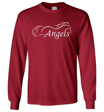 Horse Angel's "Pledge" Long Sleeve Tee with Wings on Back (white logo)