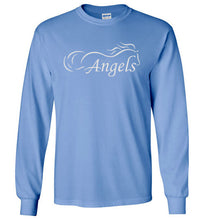 Horse Angel's "Pledge" Long Sleeve Tee with Wings on Back (white logo)