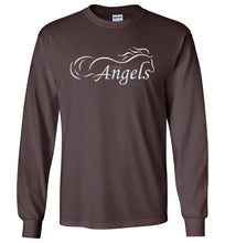 Horse Angel's "Pledge" Long Sleeve Tee with Wings on Back (white logo)