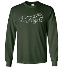 Horse Angel's "Pledge" Long Sleeve Tee with Wings on Back (white logo)