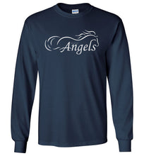 Horse Angel's "Pledge" Long Sleeve Tee with Wings on Back (white logo)