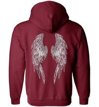 Horse Angel Zip Hoodie with Wings on Back - Save a Grey Memorial Fund