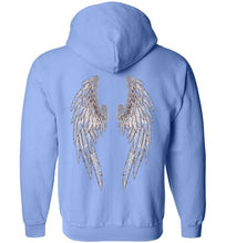 Horse Angel Zip Hoodie with Wings on Back - Save a Grey Memorial Fund