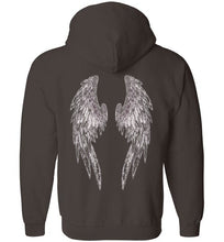 Horse Angel Zip Hoodie with Wings on Back - Save a Grey Memorial Fund