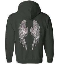 Horse Angel Zip Hoodie with Wings on Back - Save a Grey Memorial Fund