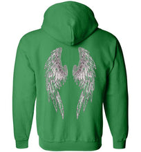 Horse Angel Zip Hoodie with Wings on Back - Save a Grey Memorial Fund