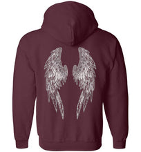 Horse Angel Zip Hoodie with Wings on Back - Save a Grey Memorial Fund