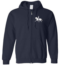 Dressage Horse Zip Hoodie