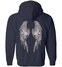 Horse Angel Zip Hoodie with Wings on Back - Save a Grey Memorial Fund