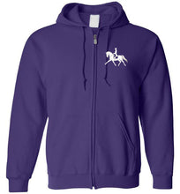 Dressage Horse Zip Hoodie