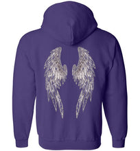 Horse Angel Zip Hoodie with Wings on Back - Save a Grey Memorial Fund