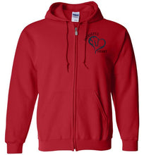 Horseful Heart Zip Hoodie