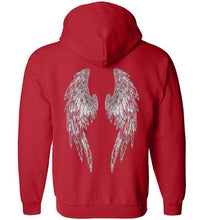 Horse Angel Zip Hoodie with Wings on Back - Save a Grey Memorial Fund