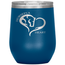 Horseful Heart 12oz. Stainless Steel Wine Tumbler