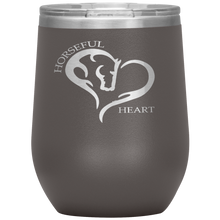 Horseful Heart 12oz. Stainless Steel Wine Tumbler