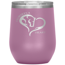 Horseful Heart 12oz. Stainless Steel Wine Tumbler