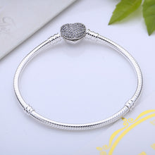 Sterling Silver Horseful Heart Angel Bead on Pandora Style Bracelet