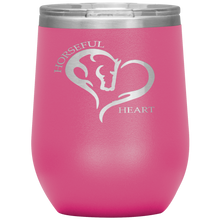 Horseful Heart 12oz. Stainless Steel Wine Tumbler