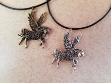 Horseful Heart Horse Angel Pendant