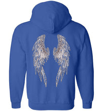 Horse Angel Zip Hoodie with Wings on Back - Save a Grey Memorial Fund
