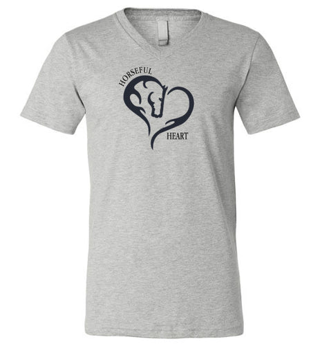 Horseful Heart Unisex V-Neck Tee