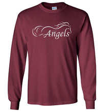Horse Angel's "Pledge" Long Sleeve Tee with Wings on Back (white logo)