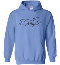 Horse Angels Heavy Blend Hoodie with Wings on Back! (black logo)