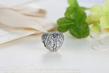 Sterling Silver Horseful Heart Angel Bead on Pandora Style Bracelet