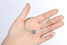 Sterling Silver Horseful Heart Angel Bead on Pandora Style Bracelet