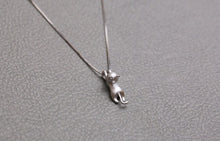 Sterling Silver Barn Kitty Pendant