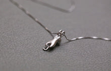 Sterling Silver Barn Kitty Pendant