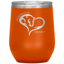 Horseful Heart 12oz. Stainless Steel Wine Tumbler