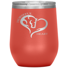 Horseful Heart 12oz. Stainless Steel Wine Tumbler