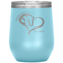 Horseful Heart 12oz. Stainless Steel Wine Tumbler