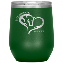 Horseful Heart 12oz. Stainless Steel Wine Tumbler